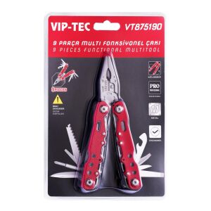 Viptec VT875190 Multitool 9 Fonksiyon Katlanır Çok Amaçlı Alet