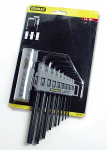 STANLEY 0-89-904 9 Parça Yuvarlak Başlı Allen Anahtar Takımı