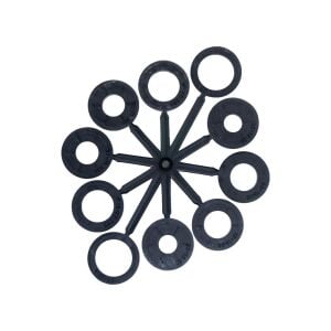 Hawk HA10179 Saçaklı Dairesel Tel Fırça Gri Telli 175x25 mm