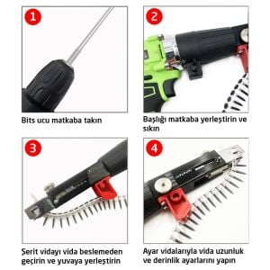 Rox 0341 Şerit Vida Matkap Adaptörü (Alçıpan/Ahşap/Bölme Duvar)