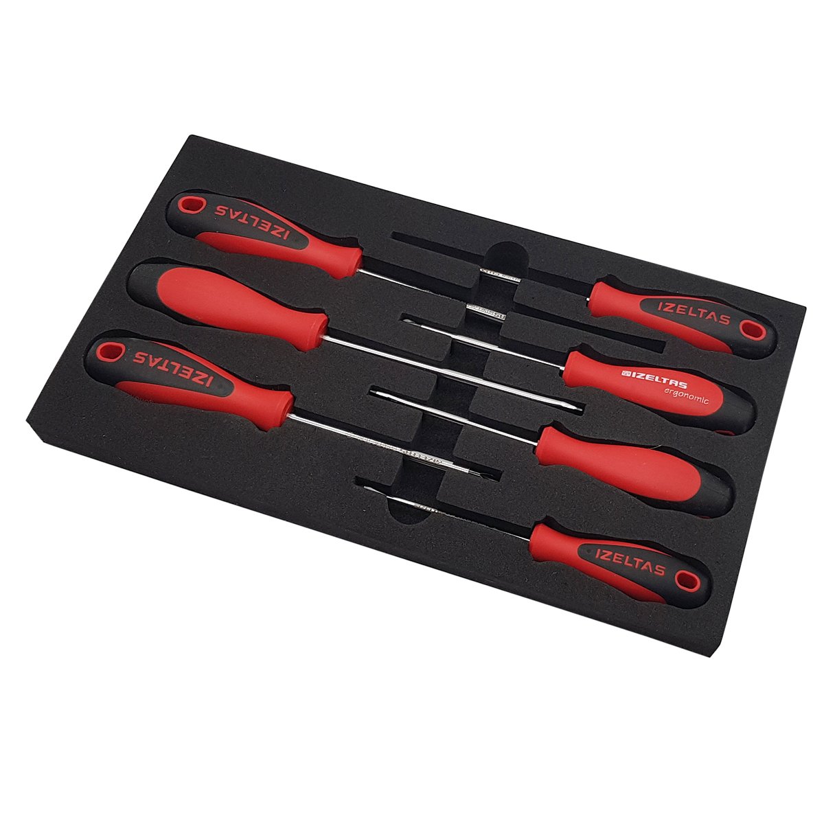 İZELTAŞ 4350008107 Ergonomik Seri Tornavida Seti 7 Parça