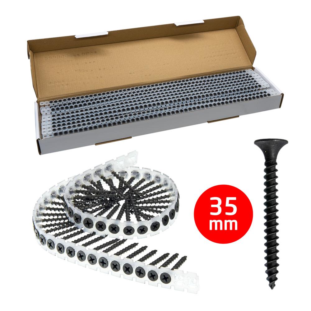 Rox 0344 Ahşap Şerit Vidası 3.5x35 mm (1000 Adet Vida)