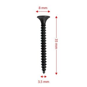 Rox 0344 Ahşap Şerit Vidası 3.5x35 mm (1000 Adet Vida)