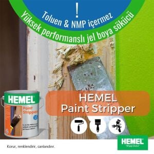 Hemel 19069 Paint Stripper 0.75Lt Jel, Vernik Boya Sökücü