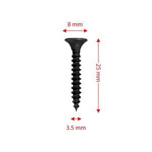 Rox 0342 Ahşap Şerit Vidası 3.5x25 mm (1000 Adet Vida)