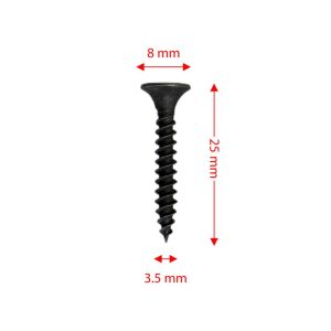 Rox 0342 Ahşap Şerit Vidası 3.5x25 mm (1000 Adet Vida)
