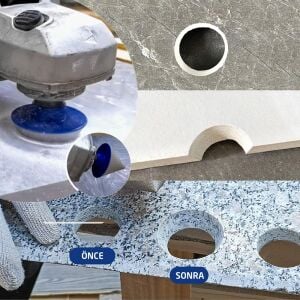 6261 Granit Seramik Fayans İçin M14 Elmas Konik Taşlama 0-70 mm