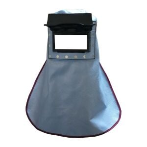 Deri Kaynak Baş Maskesi Kapaklı Arkası Açık