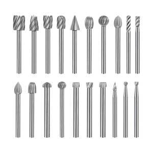 6590 Mini Ahşap Oyma Freze Uç Seti 20 Parça (Sap: 3mm)