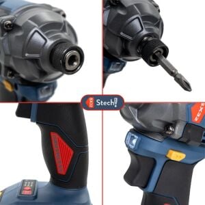 Stechend SX32-2X4.0 Çift Akülü Kömürsüz Darbeli Vidalama 20V 4Ah