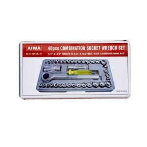 AIWA 40 Parça 1/4'' - 3/8''  Mini Lokma Anahtar Takımı