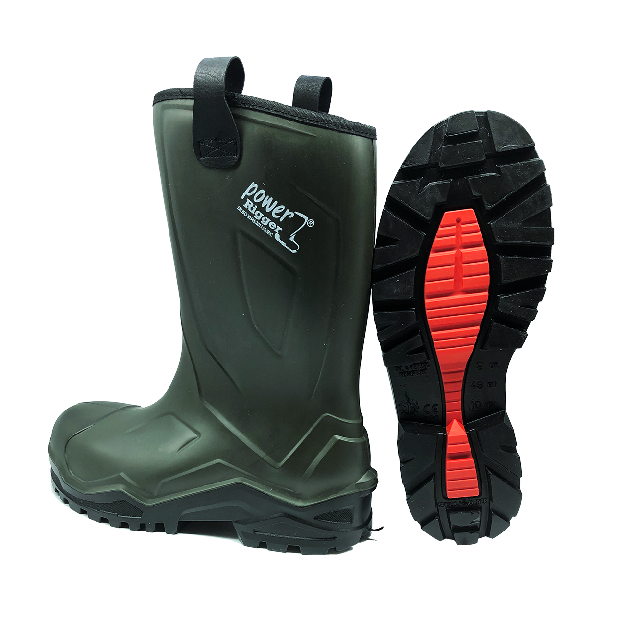 Pollyboot Power Rigger O4 K.Haki İçi Yünlü Çeliksiz PU Çizme - 38