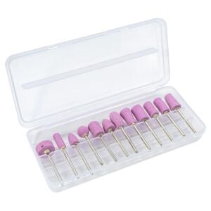 6591 Kalıpçı Mini Taşlama Seti Parmak Taş 12 Parça (Sap: 2.35 mm)