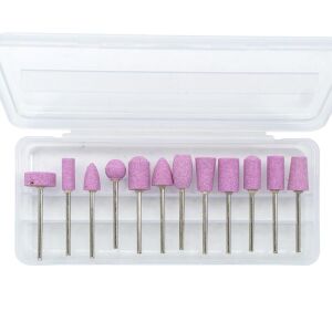 6591 Kalıpçı Mini Taşlama Seti Parmak Taş 12 Parça (Sap: 2.35 mm)