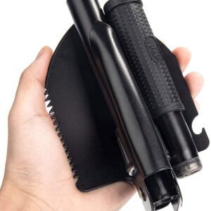 5200 Mini Katlanır Kamp Kürek Siyah