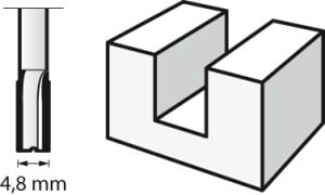Dremel 652 Düz Uç Profil Açma Ucu 4,8 mm