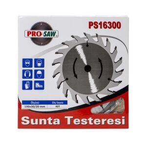 Pro-Saw PS16300 Sunta Kesme Ahşap Daire Testere Bıçağı 190 mm 40 Diş