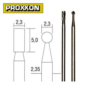 Proxxon 28750 Tungsten Karbür Freze Seti 2'li