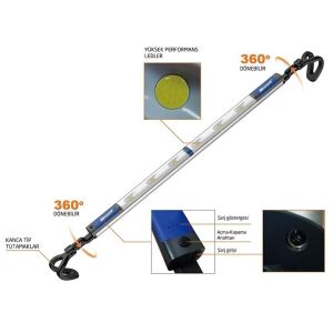 Mercure MC6856 Şarjlı Ledli Teleskopik Kaput Feneri 1000 Lümen