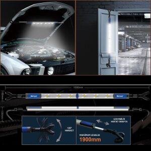 Mercure MC6856 Şarjlı Ledli Teleskopik Kaput Feneri 1000 Lümen