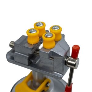 5314 Alüminyum Döner Kafalı Vantuz Taban Mini Mengene