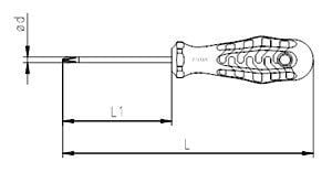 İZELTAŞ Opak Seri Yıldız Uçlu Tornavida 4.5x80