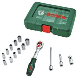 Bosch 1600A03EG1 1/4'' Cırcır Lokma Takımı 15 Parça