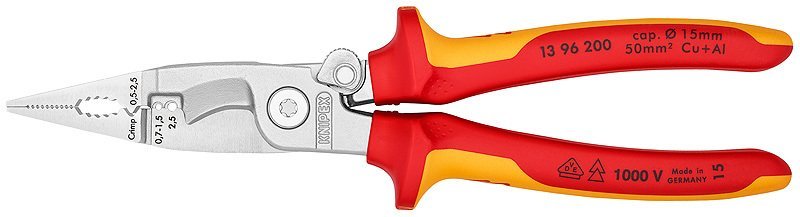 KNIPEX 13 96 200 Elektrikçi Pensesi 200 mm