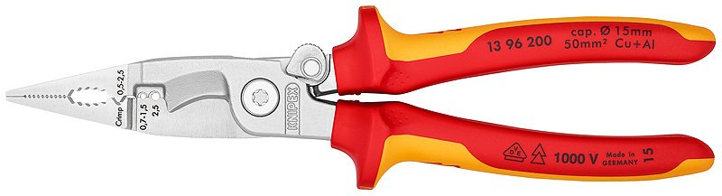 KNIPEX 13 96 200 Elektrikçi Pensesi 200 mm