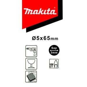 Makita D25133 Cam Fayans Delme Matkap Ucu 5 mm