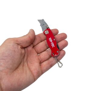 Viptec VT875158 Katlanır Mini Maket Bıçağı 10mm (5 Adet Yedekli)