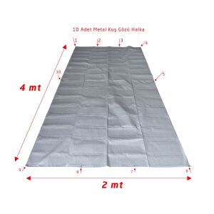 Yüksek Isıya Dayanıklı Poliüretan Kaplı Cam Elyaf Kumaş 2 x 4 mt