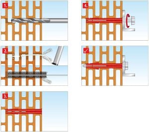 Tox Bizeps Tuğla Paralel Roket Dübel 12x90 mm 25 Adet