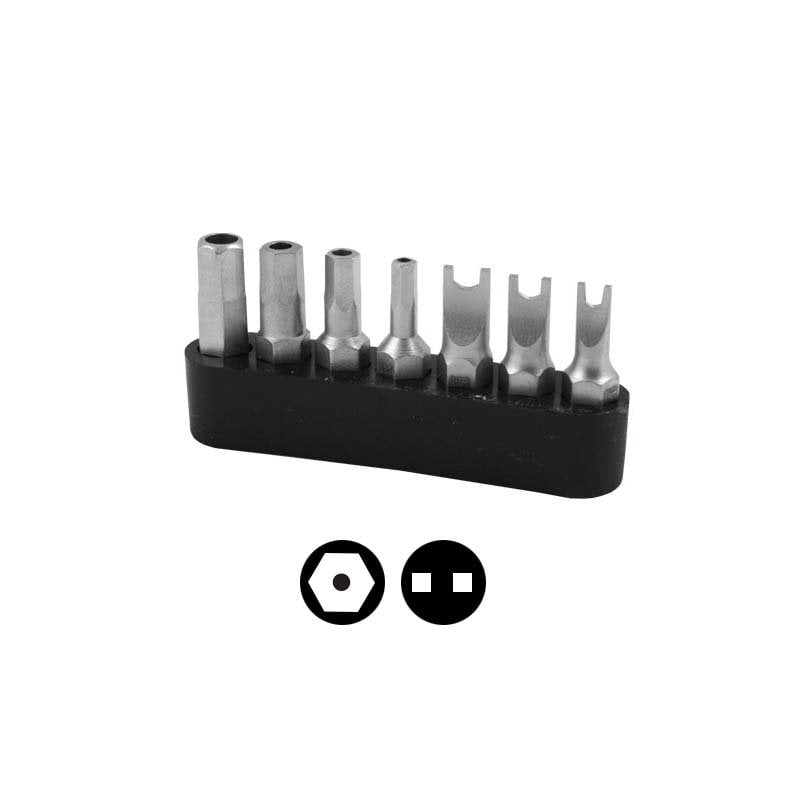 Narex 857100 1/4'' 25 mm Delikli Allen Spanner Bits Uç Set 7 Parça