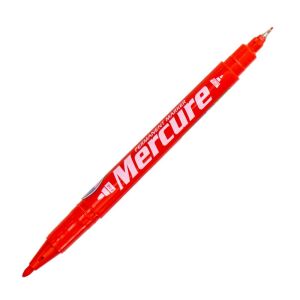 Mercure MC-107-K Permanent Asetat Çift Taraflı CD Kalemi Kırmızı