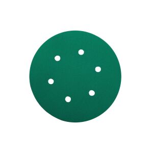 Yeşil Esnek Cırtlı Disk Zımpara 150 mm 6 Delikli 80 Kum