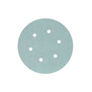 Yeşil Esnek Cırtlı Disk Zımpara 150 mm 6 Delikli 80 Kum