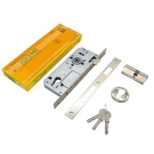 Kale Kilit 152 3MR/45 Geniş Tip Silindirli Gömme Kilit 45mm Nikel