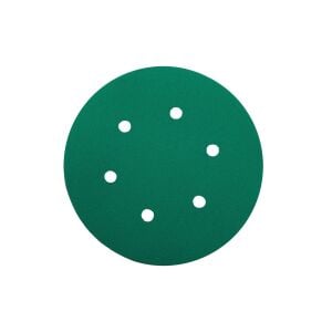 Yeşil Esnek Cırtlı Disk Zımpara 150 mm 6 Delikli 320 Kum