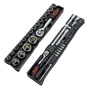 5578 Katlanır 5 Gözlü Dolu Metal Takım Çantası - 81 Parça