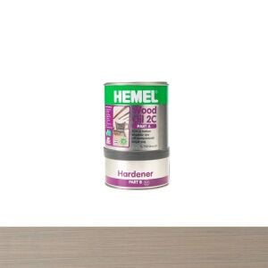 Hemel 15071 Wood Oil 2C Ahşap İçin Doğal Yağ 900ml Light Grey