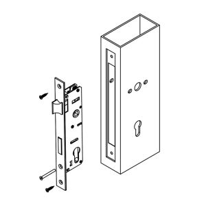 Kale Kilit 153 P/25 Dar Tip Silindirli Gömme Kilit 25mm Krom