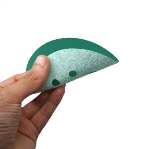 Yeşil Esnek Cırtlı Disk Zımpara 150 mm 6 Delikli 600 Kum