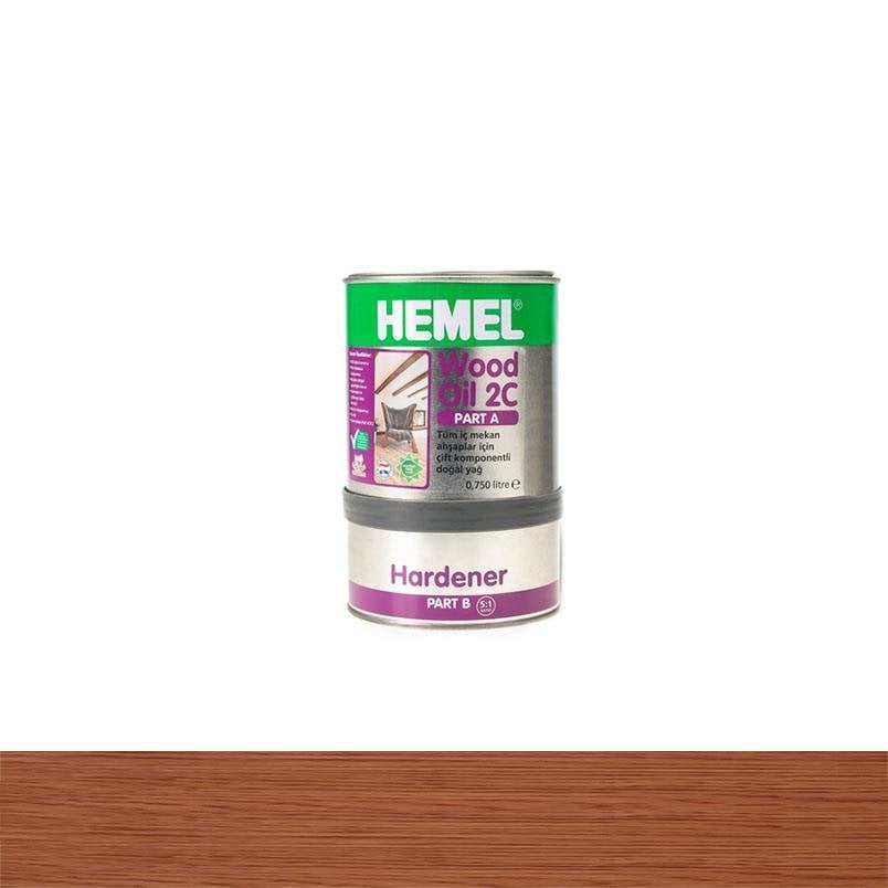 Hemel 15073 Wood Oil 2C Ahşap İçin Doğal Yağ 900ml Mahogany