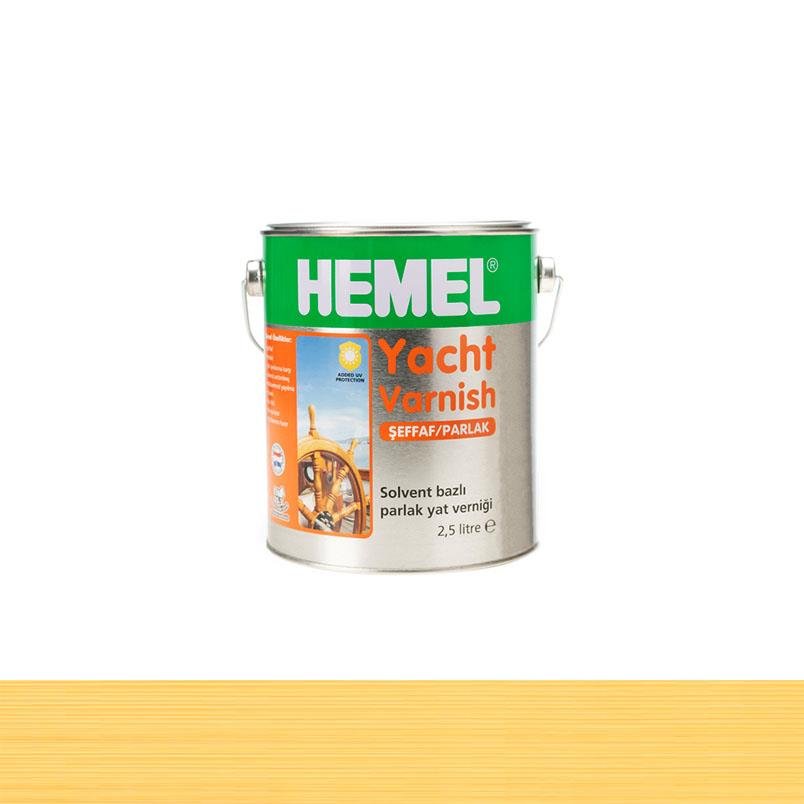 Hemel 13248 Yacht Varnish Şeffaf Parlak Yat Verniği 2.5L