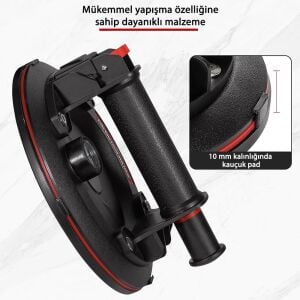 6273 Hava Pompalı Taşıma Vantuzu Basınç Saatli 20cm 250/300 Kg