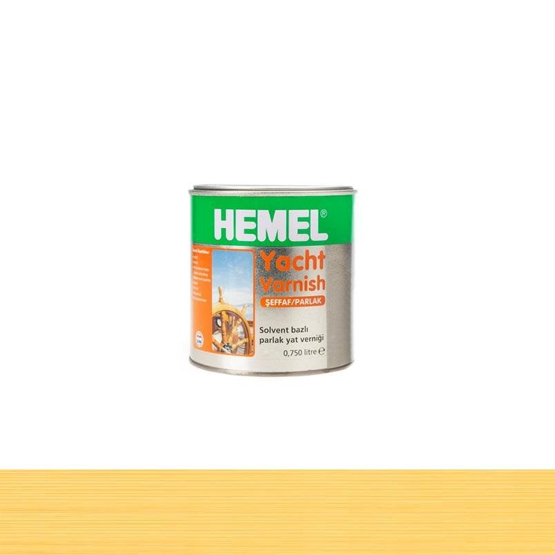 Hemel 13247 Yacht Varnish Şeffaf Parlak Yat Verniği 0.75L