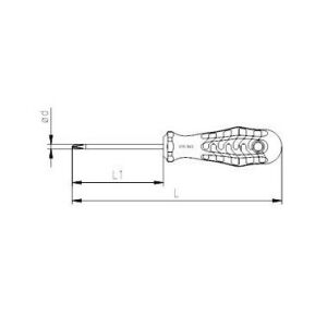 İzeltaş Kraft Seri Ph0 Yıldız Uçlu Tornavida 3x60