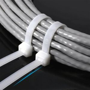 Plastik Kablo Bağı Cırt Kelepçe Beyaz 9.0x900 mm (100 Adet)