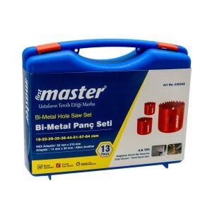 Master 530540 Bi-Metal Panç Delik Açma Testeresi Seti 13 Parça